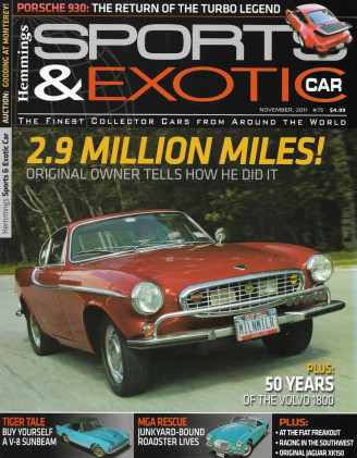HEMMINGS SPORTS & EXOTIC CAR 2011 NOV - 50 YRS VOLVO 1800, PORSCHE 930,SUNBEAM 